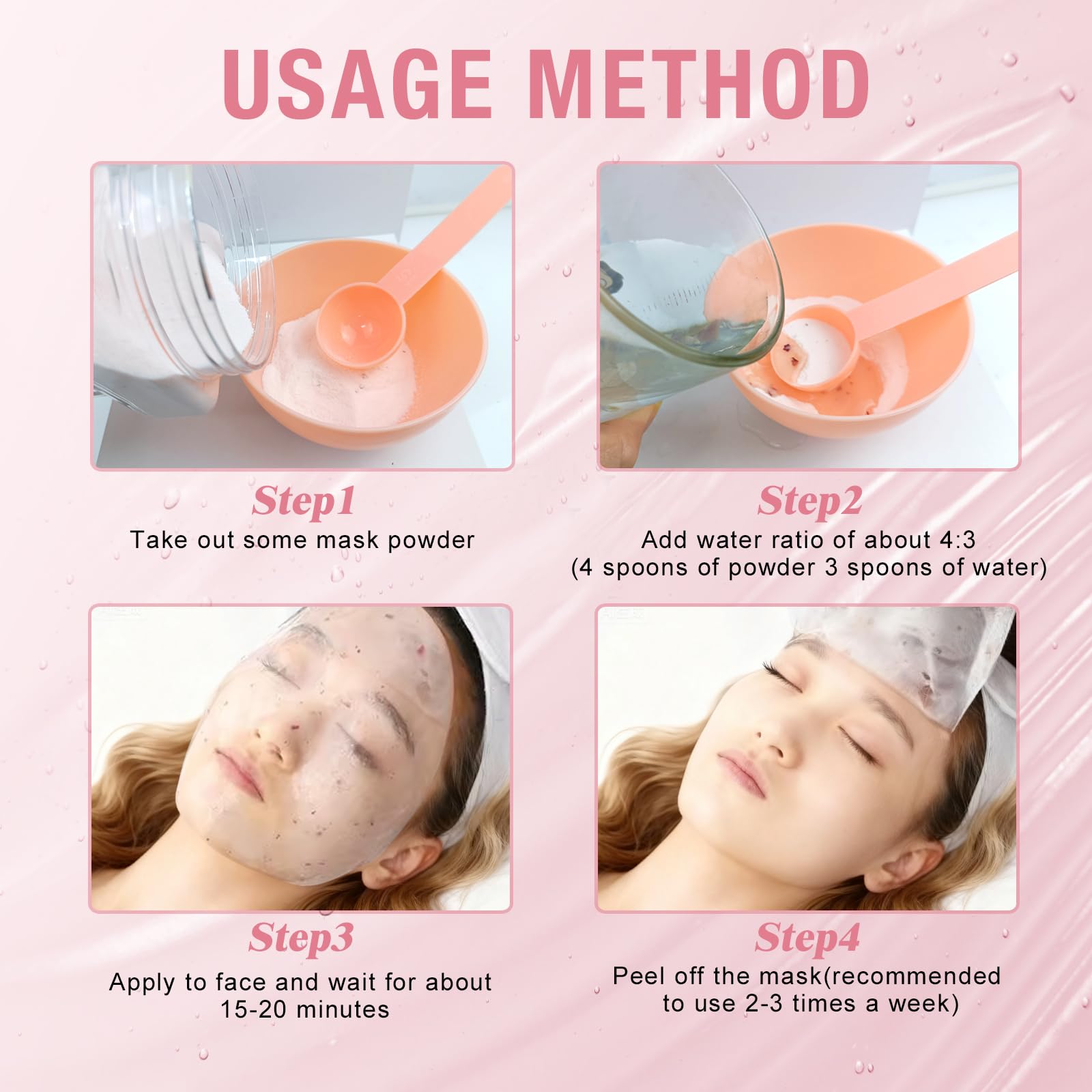 Gelatin Face Mask Powder